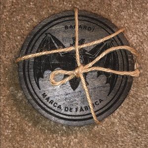 Bacardi wooden coasters